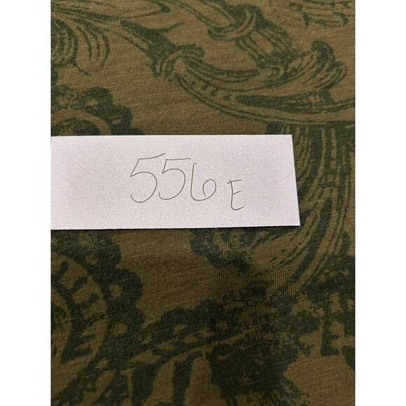 Brown Short-Sleeve V-Neck Graphic Tee Studded Lace-Up Detail - Picture 8 of 9